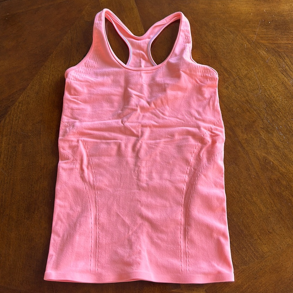 Ivivva by Lululemon, size 10 girls, bright orange, tank top